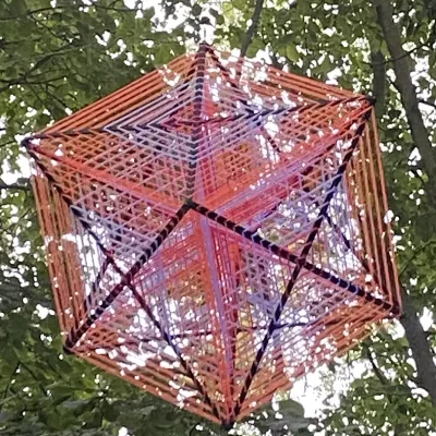 Orange Cube - &copy;Funky String Fings