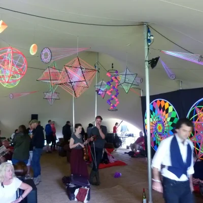 Stretch Tent VIP Area - &copy;Funky String Fings