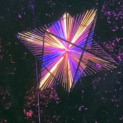 Orange Starburst - &copy;Funky String Fings