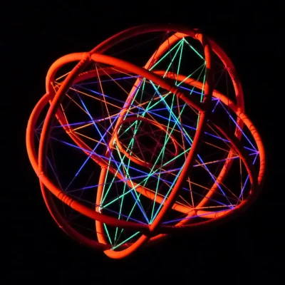 Orange Sphere - &copy;Funky String Fings