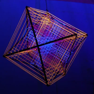 Orange Cube - &copy;Funky String Fings